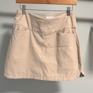 Lady Hagen Beige/Tan Smooth Waistband Golf Skirt